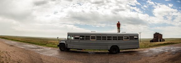 Hank on his bus