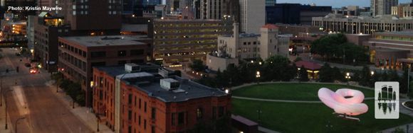 MIMMI on the plaza at night, courtesy MCC