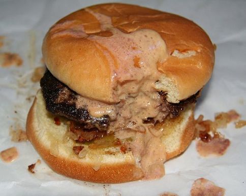 Jucy Lucy burger, courtesy Matt's Bar