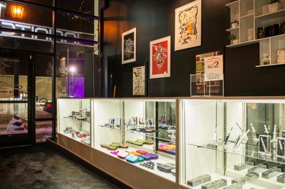 The shop's art is being curated by Public Functionary's founder