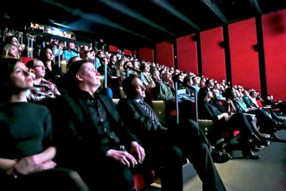 Chris Hudson and Jason Derusha in the audience, photo by Brandon Stengel 