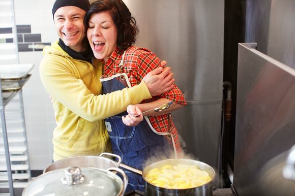 Journey Gosselin and Heidi Skoog at City Food Studio, courtesy Kern Nickerson