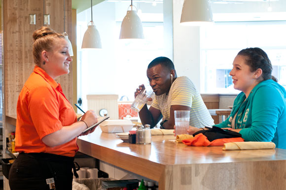 Lunch at the Daily Diner in Frogtown, photo by Bill Kelley 