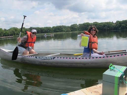 Patrons at the Floating Library, courtesy Floating Library