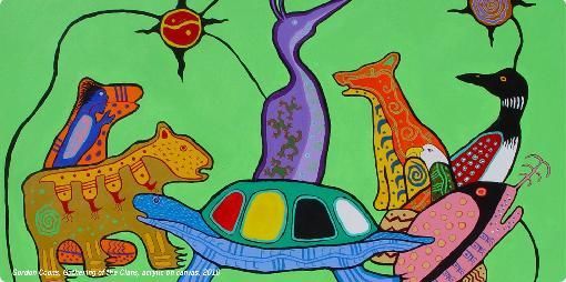 By Gordon Coons, a participating artist in NACDI's Ampetu Waste initiative, photo courtesy All My Relations Gallery