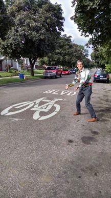 Lars showing the way, photo by Brian Martucci