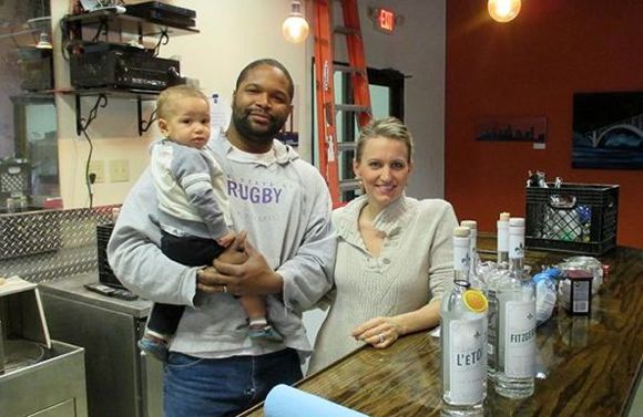 Chris and Shanelle Montana with their son, courtesy Peter Callaghan