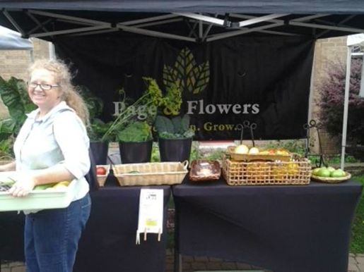 Page and Flowers at Market on the Bluff, courtesy Market on the Bluff