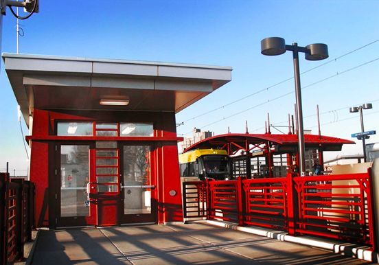 The light-rail station at Franklin LaDouceur designed