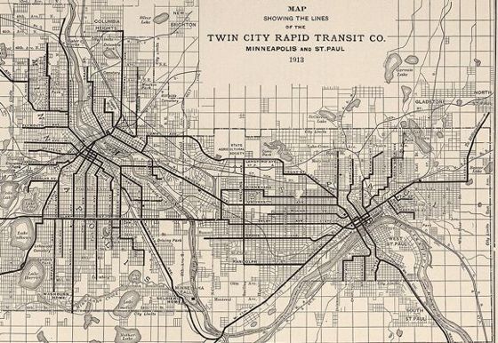 1913 Transit Map