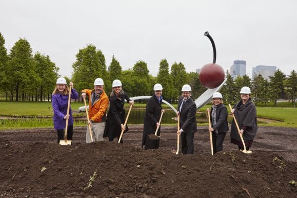 Breaking ground for the renovated Mpls Sculpture Garden
