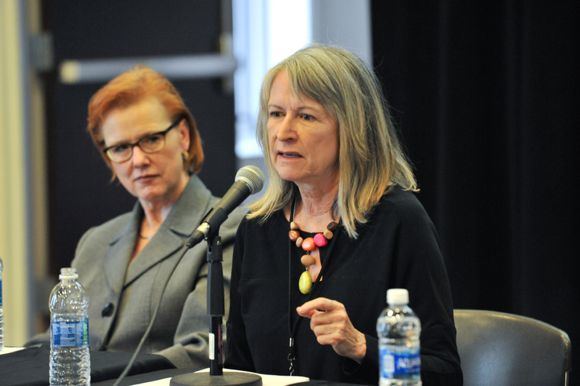 Sue Jens and Margaret Hunt, "Thinking Big" panel