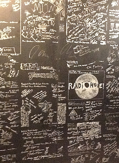 The Walker's Backstage Performers' Wall