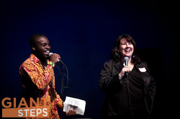 M.anifest (Kwame Tsikata) and Susan Campion leading Giant Steps