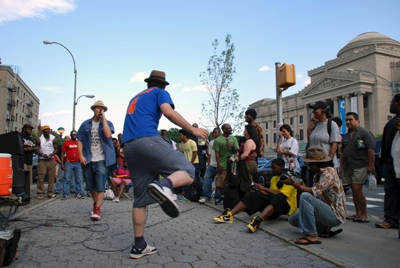 A New York Street Happening--photo by Ethan Kent