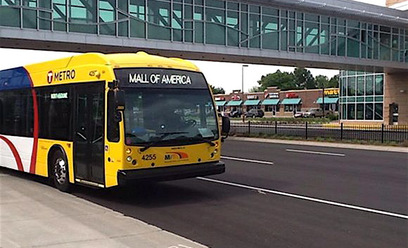 BRT bus in Apple Valley