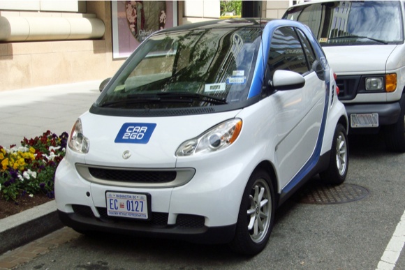 Car2Go car in Washington, DC