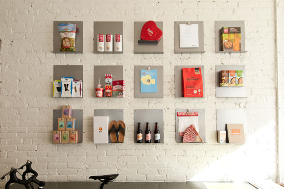 Product design wall at kick