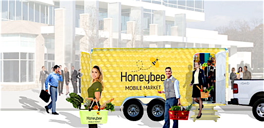 Honeybee Mobile Market trailer mock-up