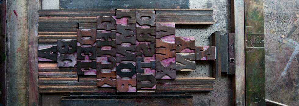 Type at Big Table: Antique Tuscan Concave, by Bill Moran - Bill Kelley